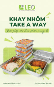 Khay nhôm đựng cơm gà – Giải pháp bao bì sang trọng, tiện lợi và an toàn cho quán ăn