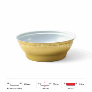 Chén nhôm tròn 120ml
