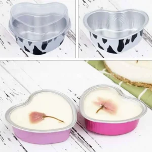 Khay nhôm trái tim cao cấp 100ml